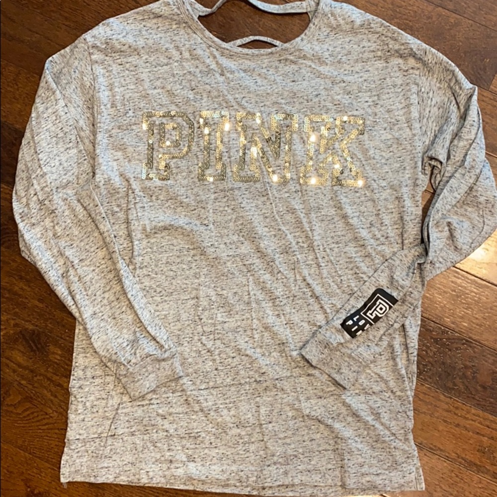 VS PINK sequin long sleeve